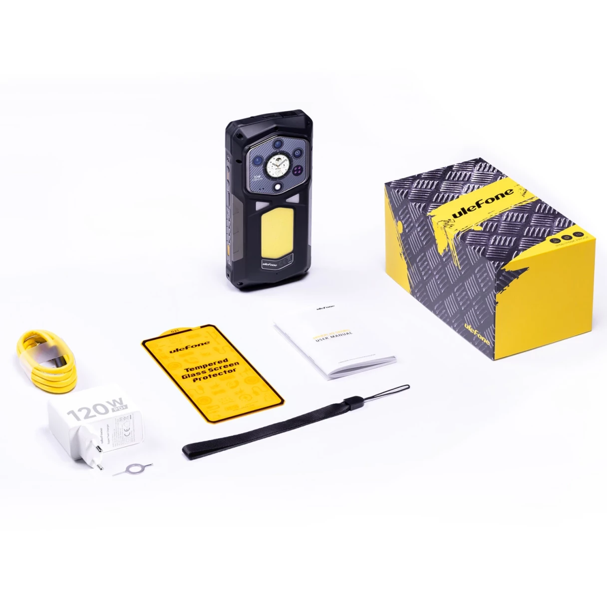 Ulefone Armor 29 Pro 5G AI AMOLED Dual Display 32GB 512GB 21200mAh 120W Fast Charge Versatile LED Light Warning Light 50MP Camera 64MP Night Vision Dimensity 7400 6.67 inch 120Hz Android 15 NFC IP68 IP69K Waterproof Rugged Smartphone