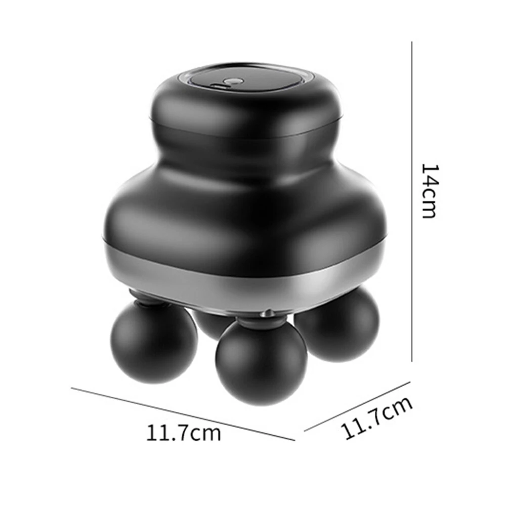 4-Head Massage Gun with 9 Speeds Deep Tissue Percussion 28kg Force 1200mAh Battery Body Muscle Relaxation Tool