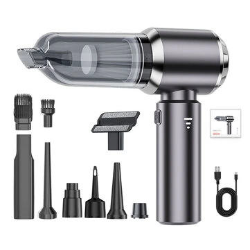 Suitu 16000Pa Cordless Car Vacuum Cleaner 3 Speed Adjustable Brushless With Power Display Brushless Strong Power Display Handheld Blowing Suction Home Car Dual-Purpose