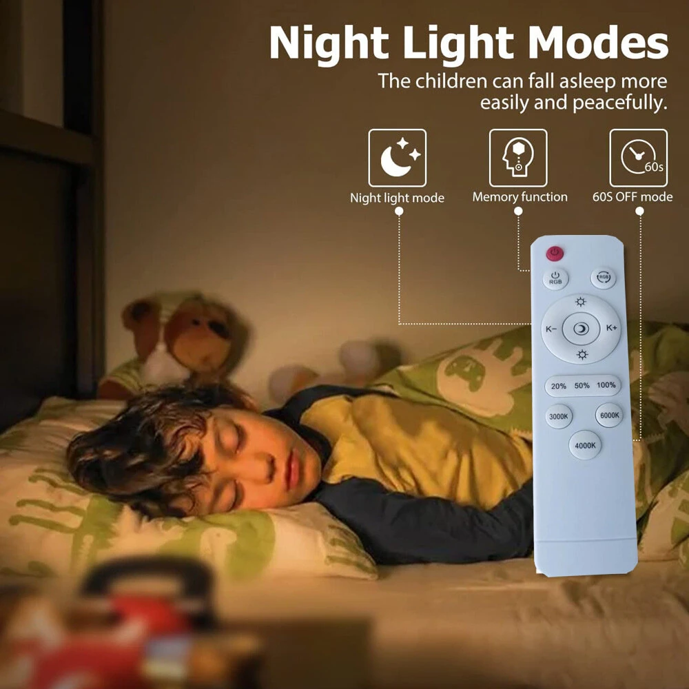 Elfeland 24W 30cm LED Square Ceiling Light With RGB Ambient Backlight Remote Control APP Control Dimmable Modern Ceiling Lamp