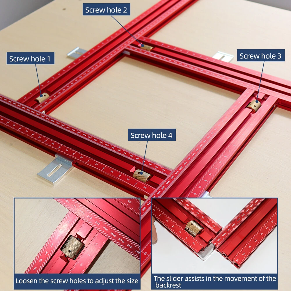 ENJOYWOOD Juice Router Groove Jig Adjustable Router Jig and Template for Cutting Board with Metric/Imperial Scales Router Guide for Perfect Grooves