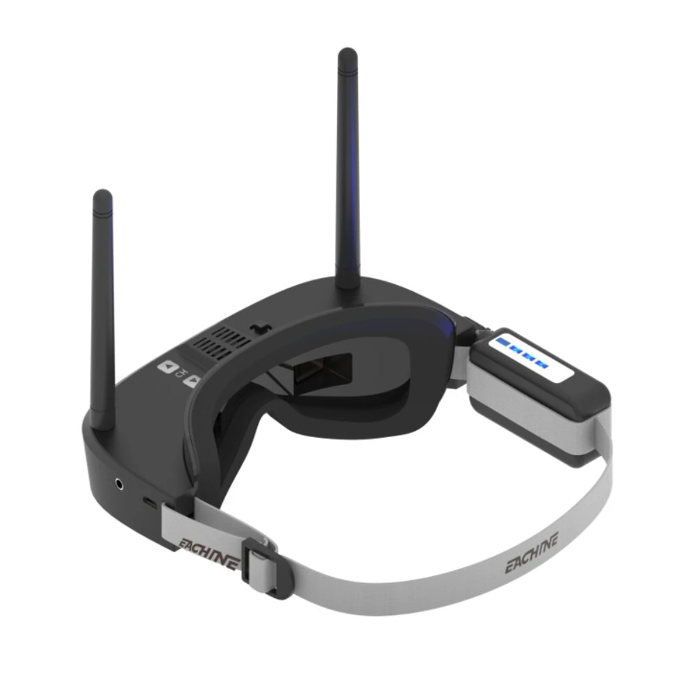 Eachine EV100 5.8G 72CH 720*540 FPV Goggles with Dual Antennas& Fan 18650 Battery Case For RC Drone [UK Direct]