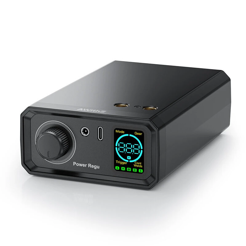 AWithZ UK1 Portable Spot Welder Lithium Battery 0.3mm Nickel Welding Digital Display Compact Design Type-C Charging Automatic Manual Mode