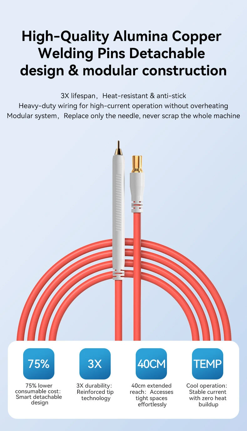 AWithZ UK1 Portable Spot Welder Lithium Battery 0.3mm Nickel Welding Digital Display Compact Design Type-C Charging Automatic Manual Mode