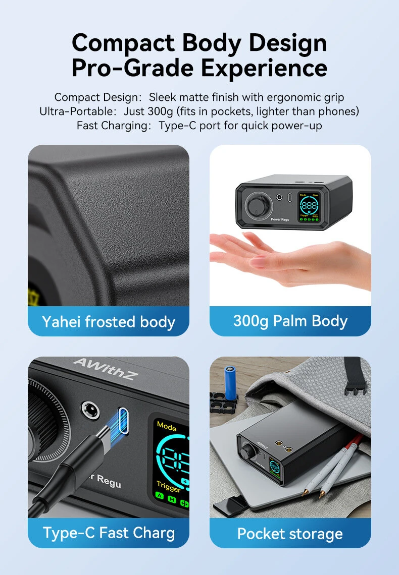 AWithZ UK1 Portable Spot Welder Lithium Battery 0.3mm Nickel Welding Digital Display Compact Design Type-C Charging Automatic Manual Mode
