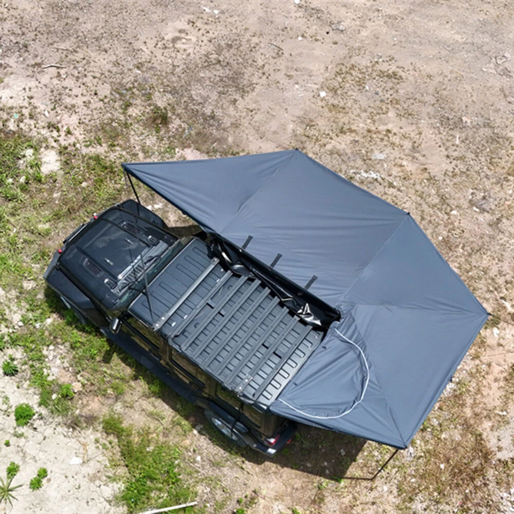 [DE Direct] APEXNOMAD 270Plus Freestanding Awning with LED Extended Left/Right Side 270 Car Awning Foldable Car Canopy Camper Tent Outdoor Side Portable Car Awning