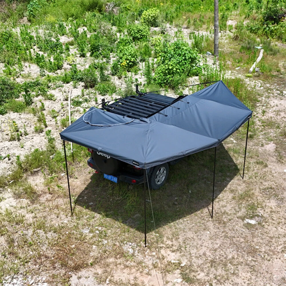 [DE Direct] APEXNOMAD 270Plus Freestanding Awning with LED Extended Left/Right Side 270 Car Awning Foldable Car Canopy Camper Tent Outdoor Side Portable Car Awning