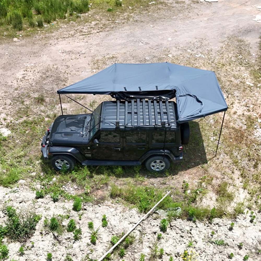 [DE Direct] APEXNOMAD 270Plus Freestanding Awning with LED Extended Left/Right Side 270 Car Awning Foldable Car Canopy Camper Tent Outdoor Side Portable Car Awning