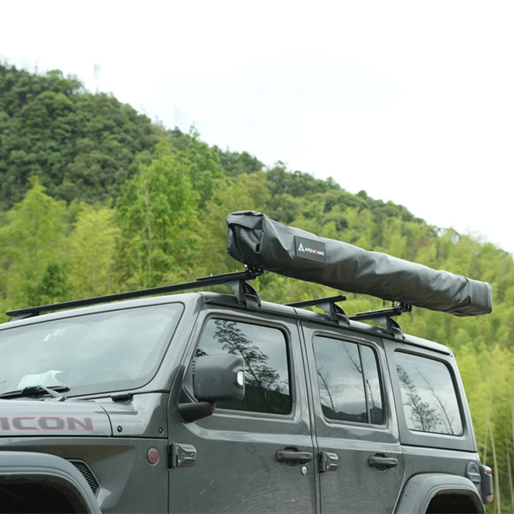 [DE Direct] APEXNOMAD 270Plus Freestanding Awning with LED Extended Left/Right Side 270 Car Awning Foldable Car Canopy Camper Tent Outdoor Side Portable Car Awning