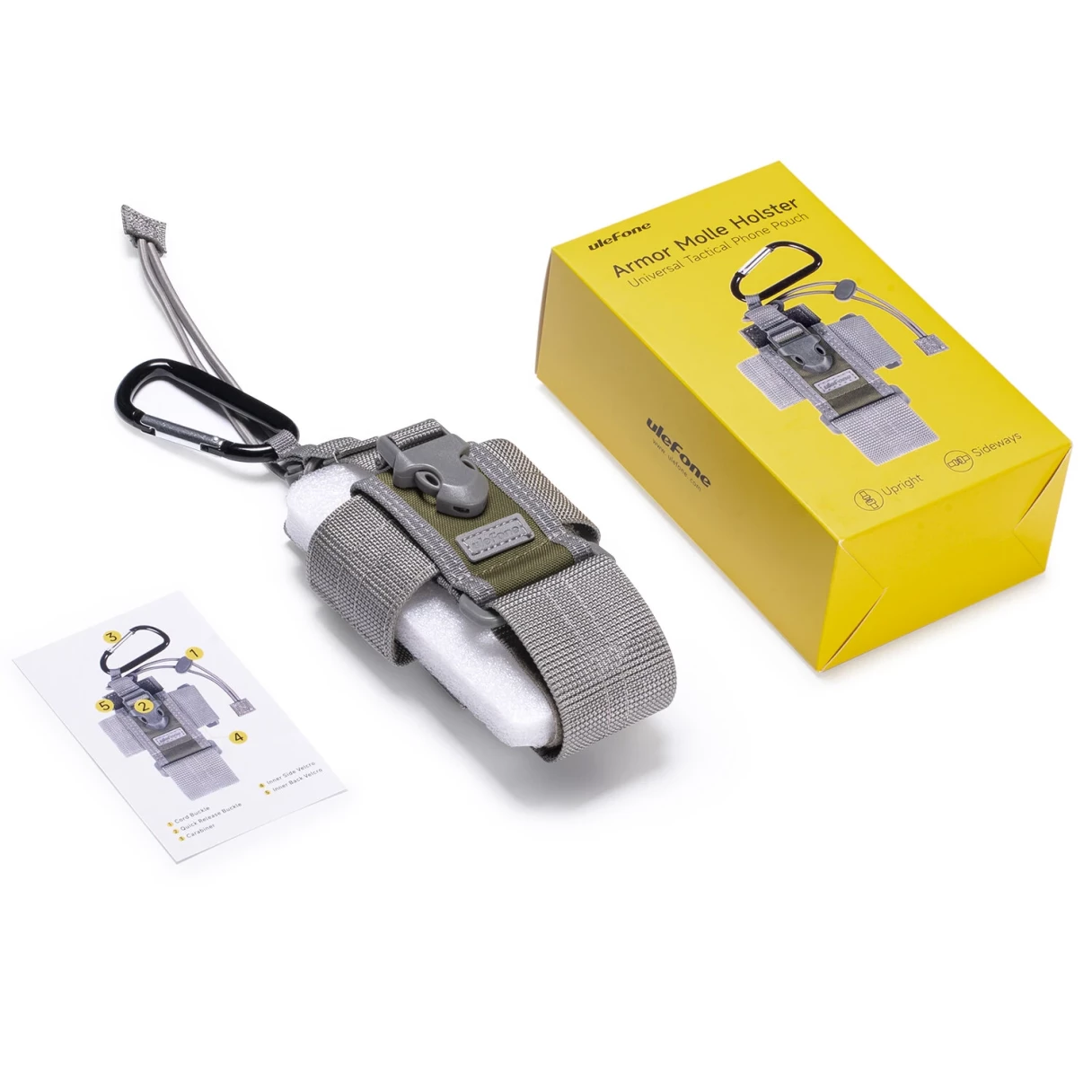 Original Tactical Phone Pouch Bag Magic Adjustment With Functional Carabiner For Armor X31 series For Armor 30 Pro Armor 28 series For Armor 27 series