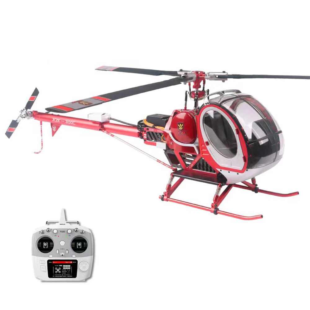 JCZK 300C PRO 470L DFC 6CH Schweizer Scale RC Helicopter RTF One-Key Return H1 PRO GPS Hover with AT9S PRO Transmitter