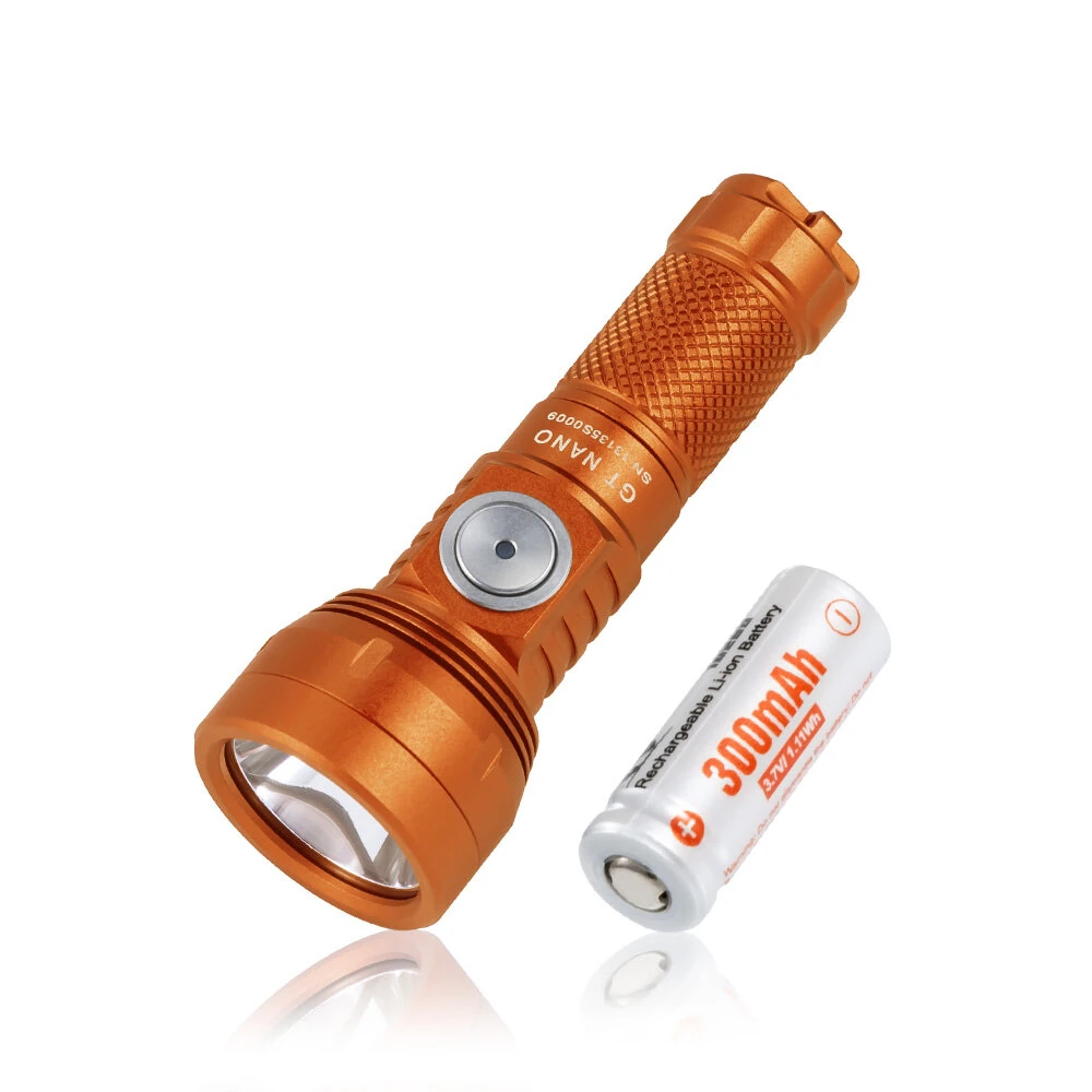 Lumintop GT NANO V3.1 405M 720LM EDC Thrower Flashlight With 10300 Battery Inner Waterproof Outdoor Long Range Mni LED Torch USB Type C Rechargeable LED Keychain Light