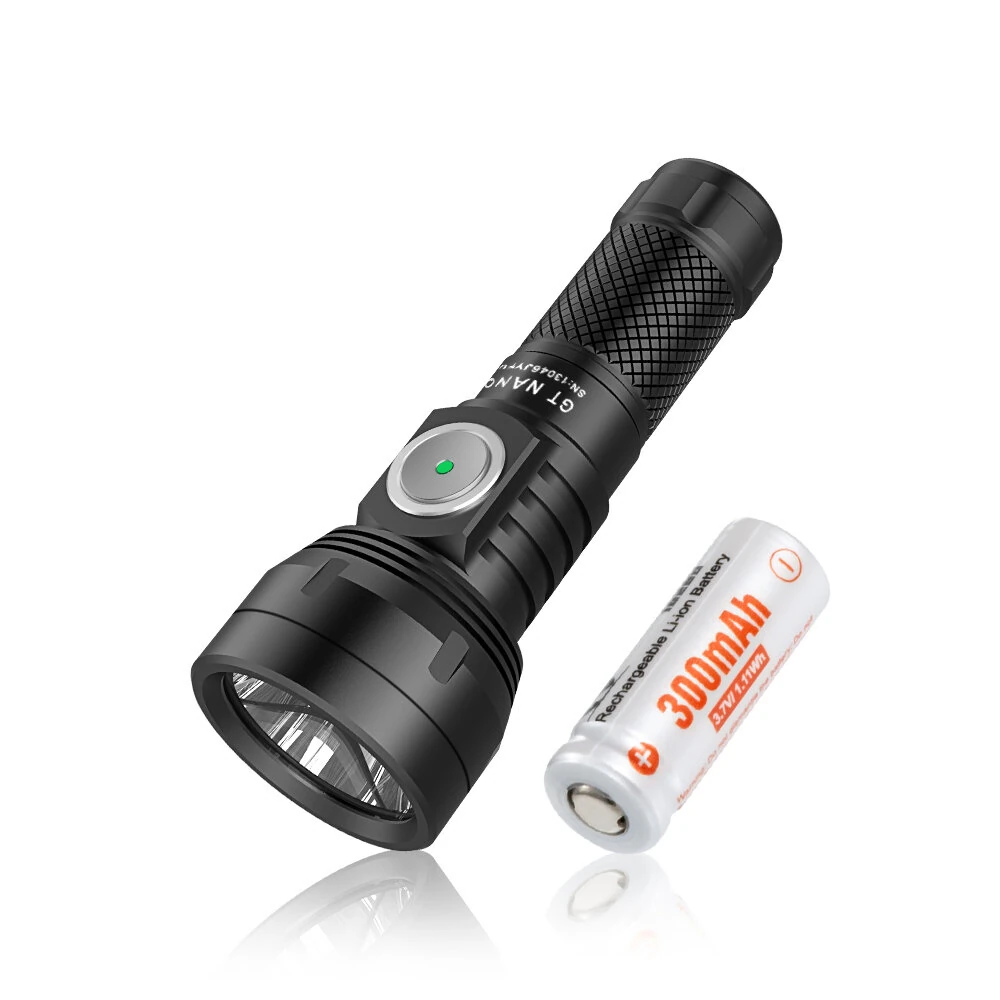 Lumintop GT NANO V3.1 405M 720LM EDC Thrower Flashlight With 10300 Battery Inner Waterproof Outdoor Long Range Mni LED Torch USB Type C Rechargeable LED Keychain Light