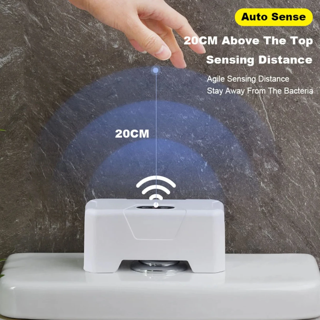 Intelligent Smart Sensor Toilet Flusher Automatic Sensor Touchless Toilet Flush for Public Use Home Bathroom