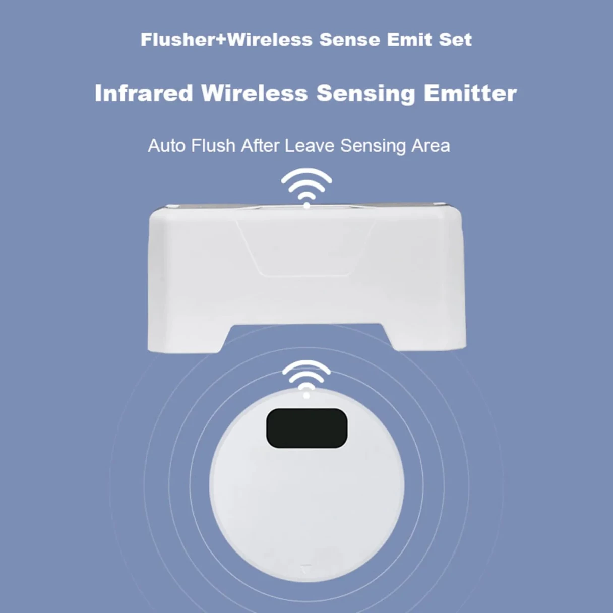 Intelligent Smart Sensor Toilet Flusher Automatic Sensor Touchless Toilet Flush for Public Use Home Bathroom