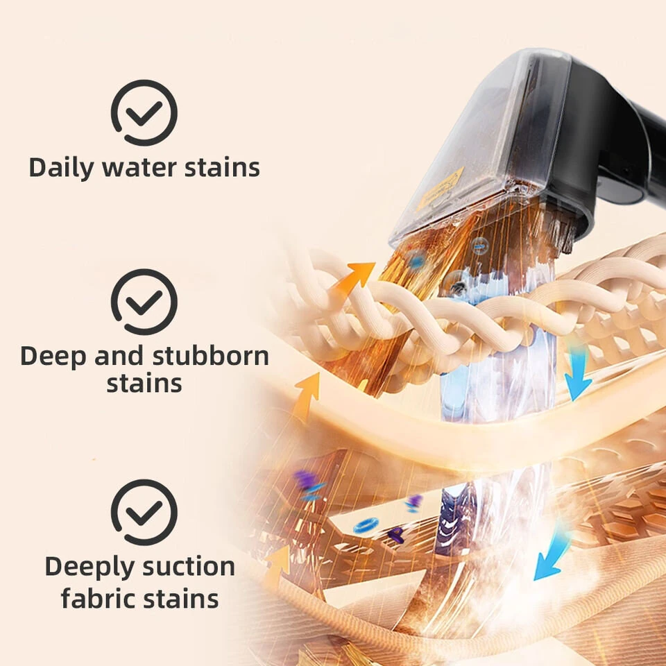 [EU Direct]INSE YISORA W08 1650W Steam Carpet Cleaner, 12000Pa Strong Suction, Dual Water Tanks, High-Temperature Spot & Upholstery Cleaner , teendow c6 max,for Home,Sofa, Mattress, Car Interior