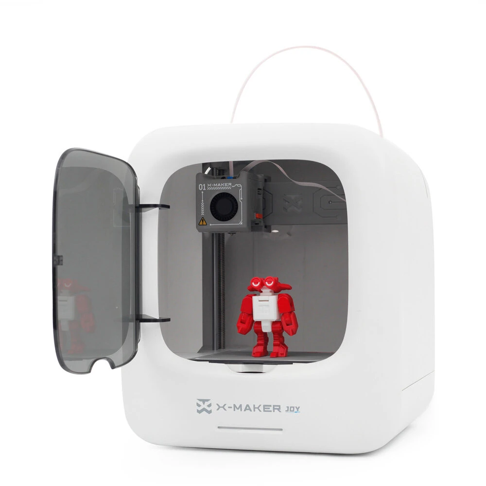 [EU/US Direct]AOSEED X-MAKER JOY 3D Printer for Kids High Precision 0.05mm 200mm/s Printing Speed Wi-Fi USB Enclosed Safe Design AI Voice Interaction Customization with 4er Colorful PLA Filament Set