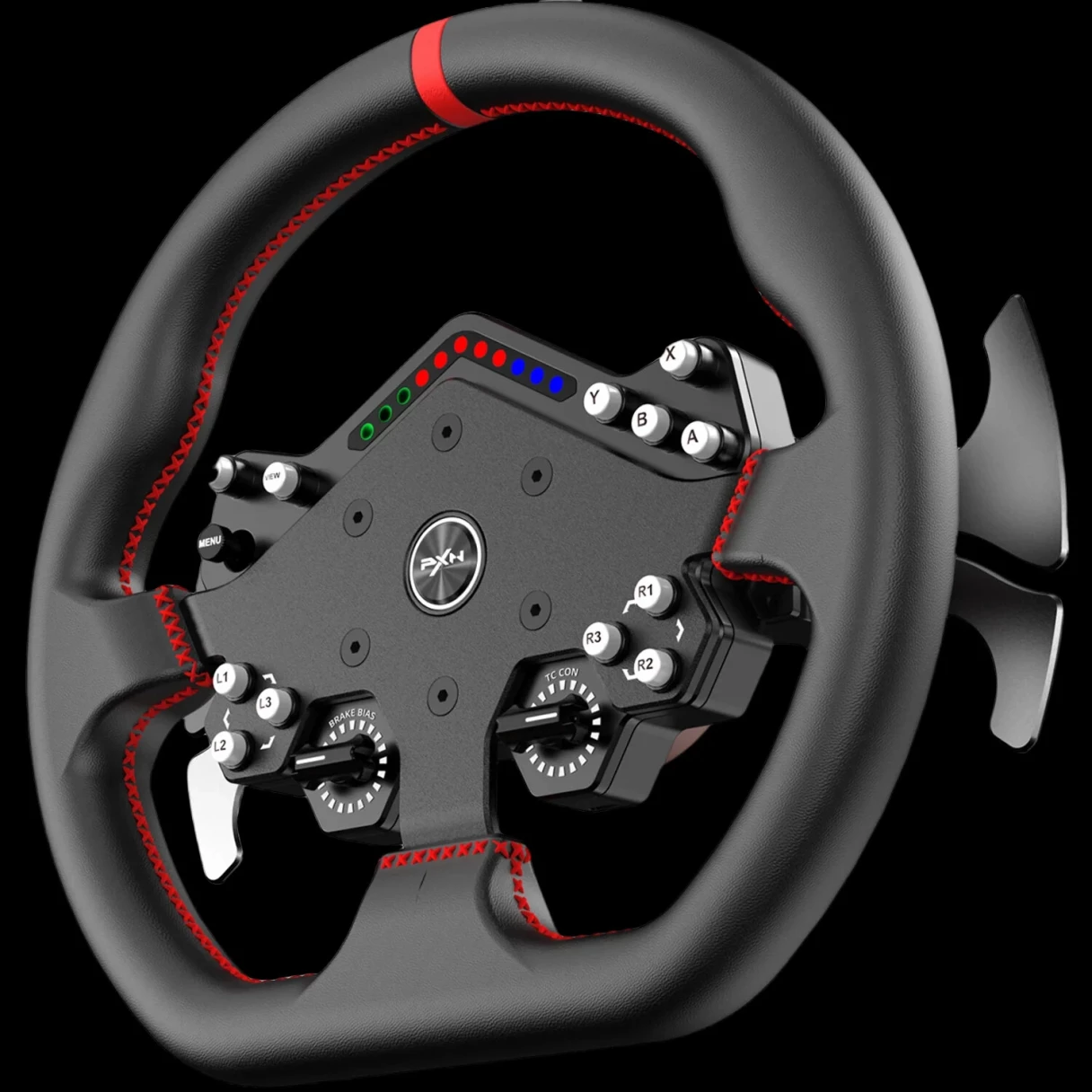 PXN VD10 Direct Drive Wheel Base/W DS R2 Gaming Racing Wheel Forces Feedback 10Nm Torque 24Bit Magnetic Encoder Low Inertia Servo Motor for Sim Racing PC Gaming