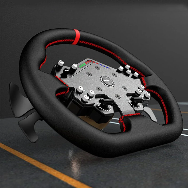 PXN VD10 Direct Drive Wheel Base/W DS R2 Gaming Racing Wheel Forces Feedback 10Nm Torque 24Bit Magnetic Encoder Low Inertia Servo Motor for Sim Racing PC Gaming