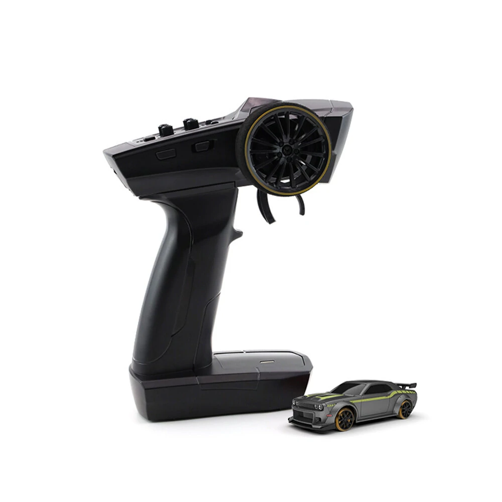 Turbo Racing C65 RTR 1/76 2.4G RWD Mini Drift RC Car Built In Gyro Chip Program Metal Counterweights CT04 Chassis Micro Sports Truck LED Lights Full Proportional Vehicles Model Kids Children Toys