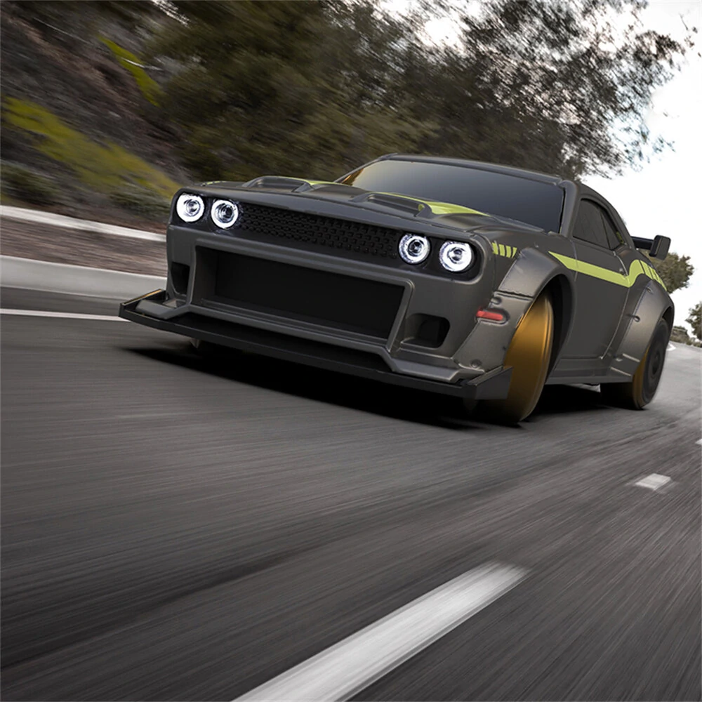 Turbo Racing C65 RTR 1/76 2.4G RWD Mini Drift RC Car Built In Gyro Chip Program Metal Counterweights CT04 Chassis Micro Sports Truck LED Lights Full Proportional Vehicles Model Kids Children Toys