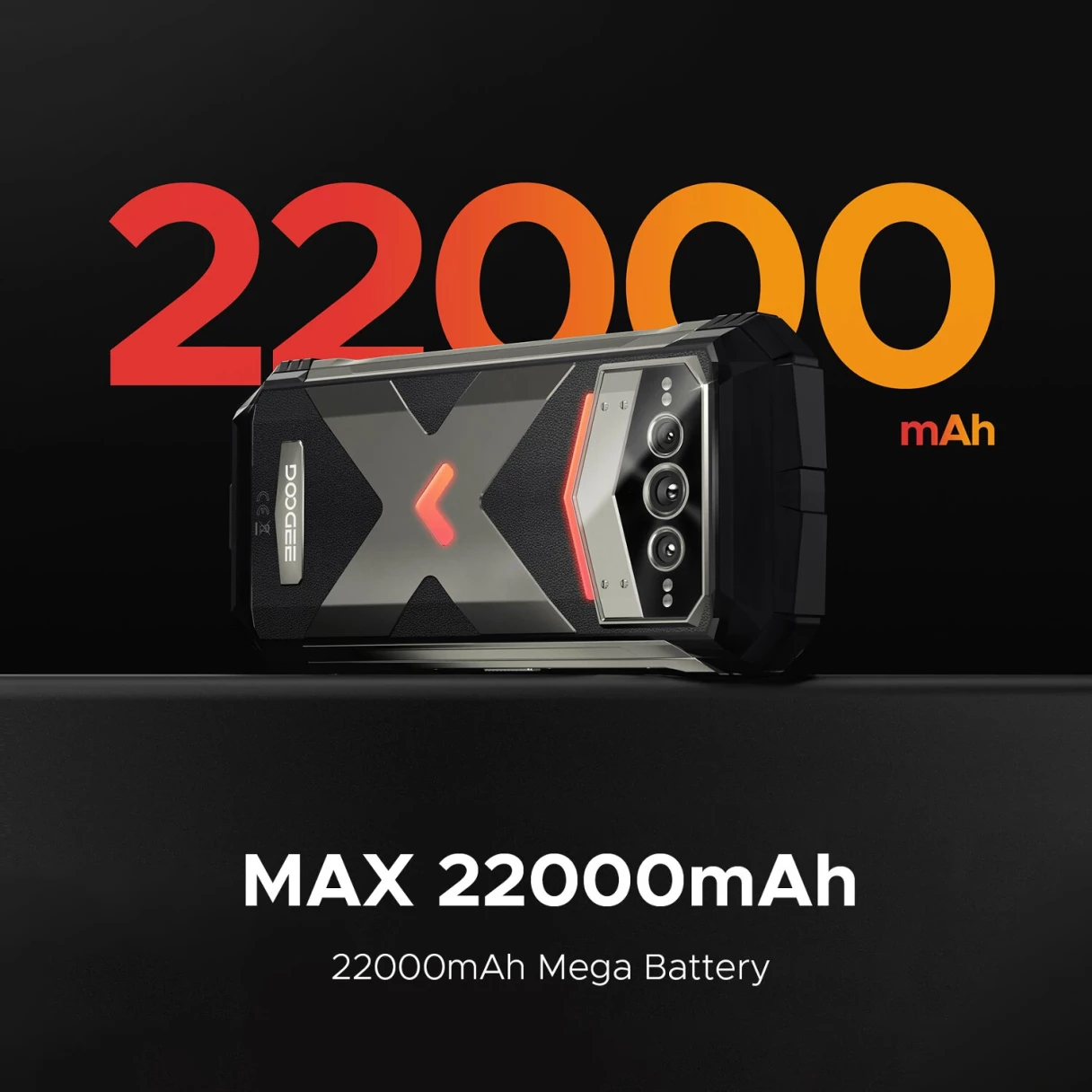 DOOGEE V Max Plus 5G 36GB 512GB 200MP Triple Camera Night Vision 22000mAh 6.58 inch 120Hz Dimensity 7050 Android 14 NFC 33W Fast Charge IP68 IP69K Waterproof Rugged Smartphone