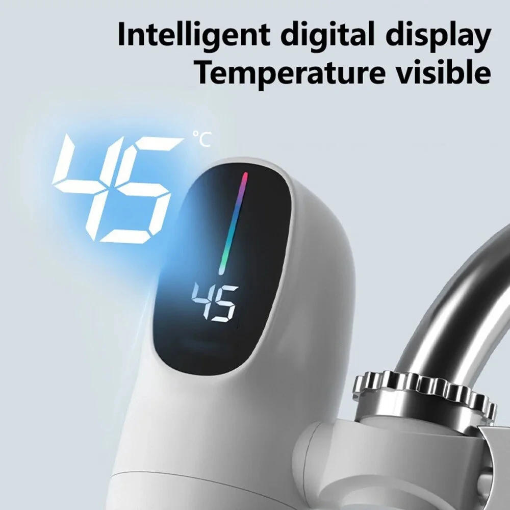 Instant Hot Water Tap Digital Display  Instant Electric Water Heater Kitchen Faucet Adapter Fast Heating Digital Display Bathroom Accessories