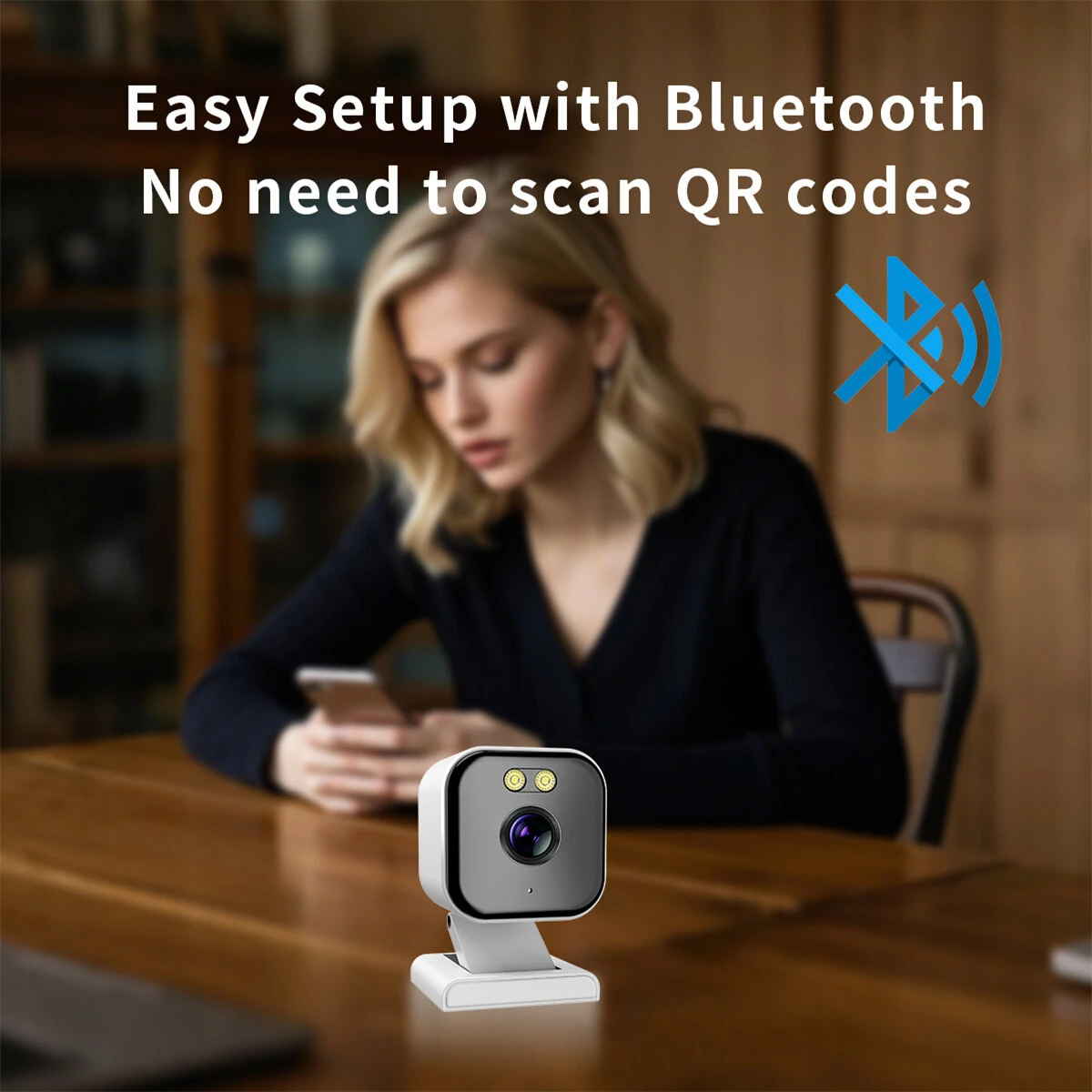 4MP 2K Ultra HD Mini WiFi Camera Tuya Two-Way Audio Human Detect Color Night Vision Magnetic Mount Cloud Storage Remote Access Baby Monitor