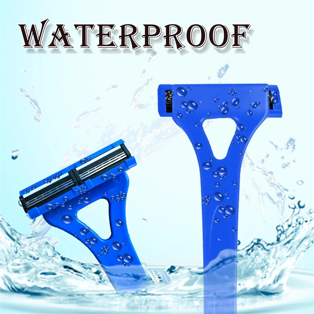 Adjustable Foldable Long Handle Triple-blade Back Hair Shaver Ergonomic Design Waterproof Easy to Use Razor Whole Body Hair Removal
