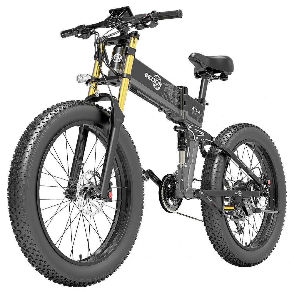 [EU DIRECT] BEZIOR X PLUS 48V 17.5AH 1500W Recommended Top Speed 25KM/H Electric Bicycle 26*4.0 Inch 130KM Mileage Range Max Load 200KG