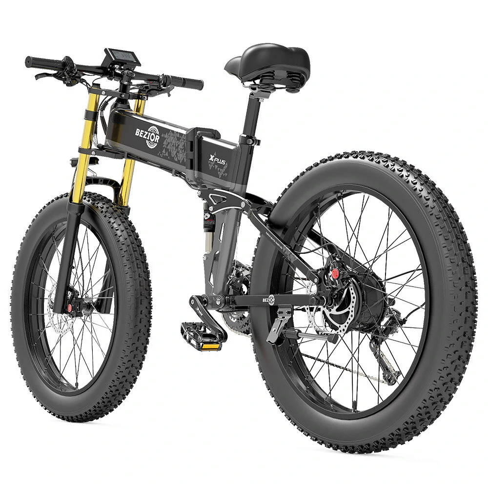 [EU DIRECT] BEZIOR X PLUS 48V 17.5AH 1500W Recommended Top Speed 25KM/H Electric Bicycle 26*4.0 Inch 130KM Mileage Range Max Load 200KG