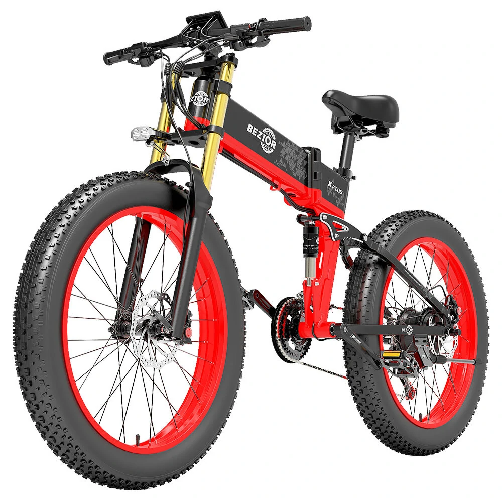 [EU DIRECT] BEZIOR X PLUS 48V 17.5AH 1500W Recommended Top Speed 25KM/H Electric Bicycle 26*4.0 Inch 130KM Mileage Range Max Load 200KG