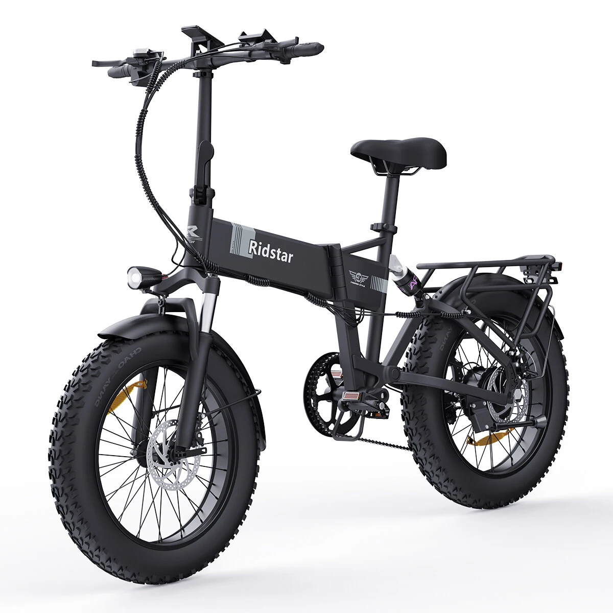 [EU DIRECT] Ridstar H20 Electric Bike 48V 15AH Battery 1000W Motor Recommended Top Speed 25KM/H 20*4.0inch Tires 60-80KM Max Mileage 150KG Max Load Folding Electric Bicycle