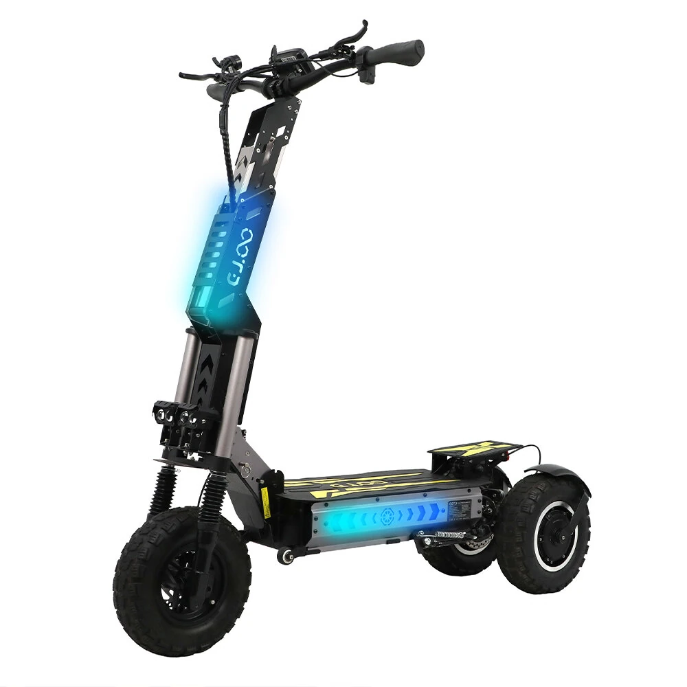 [EU DIRECT] OOTD T30 Electric Tricycle 60V 31.2Ah Battery 1600W*2 Dual Motors 13inches Tires 90-100KM Max Mileage 200KG Max Load Folding Electric Scooter