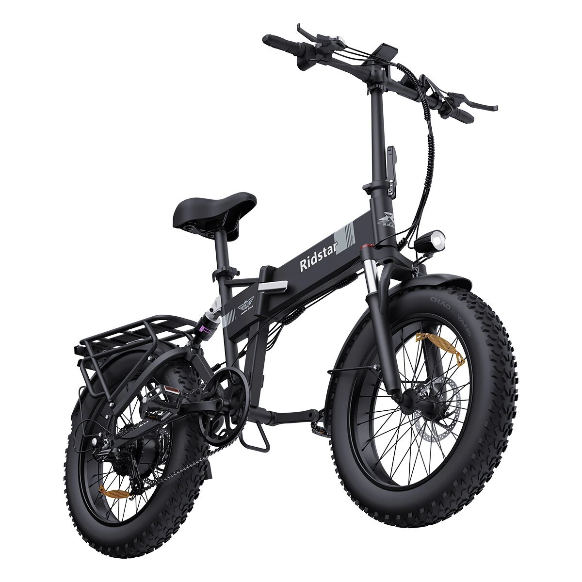 [EU DIRECT] Ridstar H20 Electric Bike 48V 15AH Battery 1000W Motor Recommended Top Speed 25KM/H 20*4.0inch Tires 60-80KM Max Mileage 150KG Max Load Folding Electric Bicycle