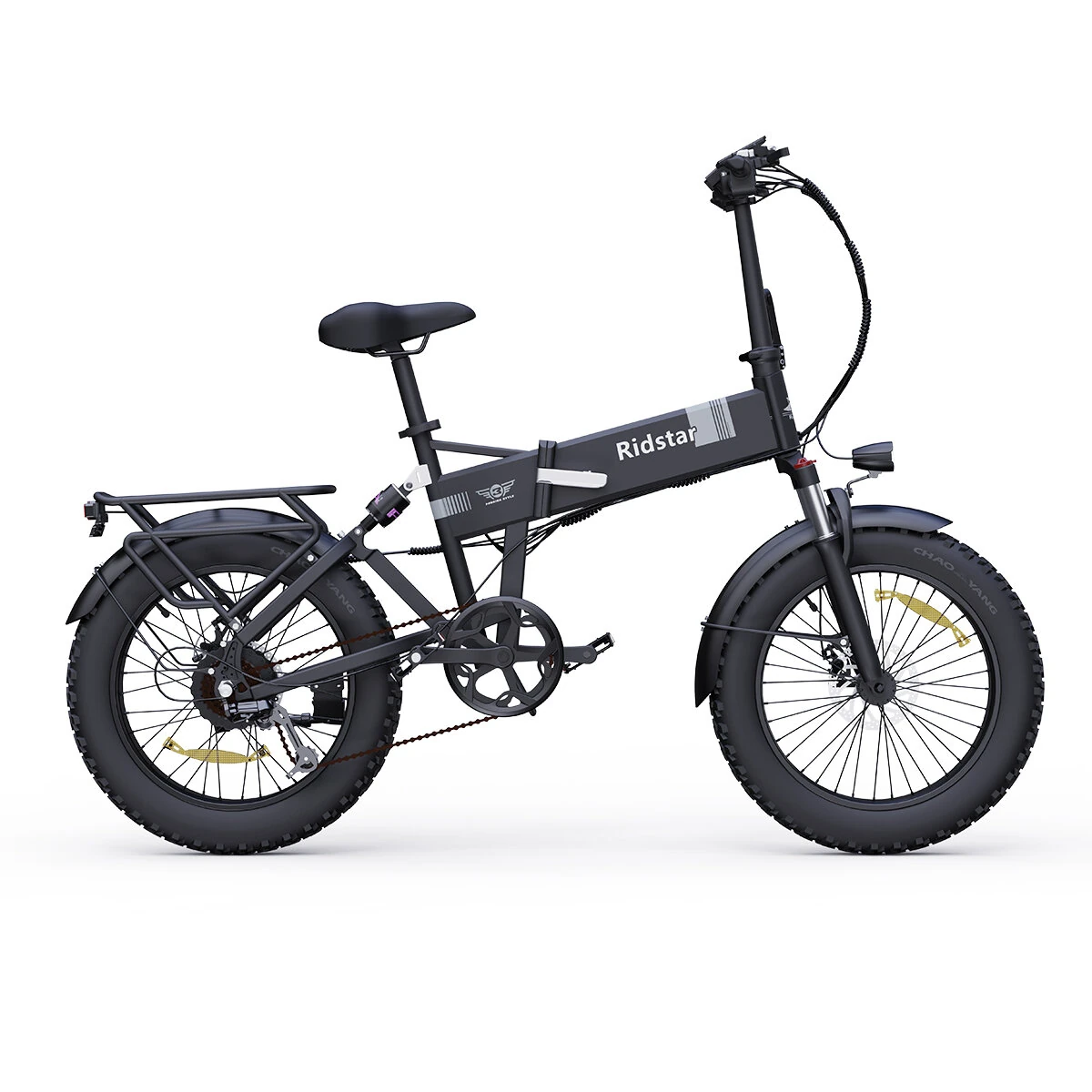 [EU DIRECT] Ridstar H20 Electric Bike 48V 15AH Battery 1000W Motor Recommended Top Speed 25KM/H 20*4.0inch Tires 60-80KM Max Mileage 150KG Max Load Folding Electric Bicycle
