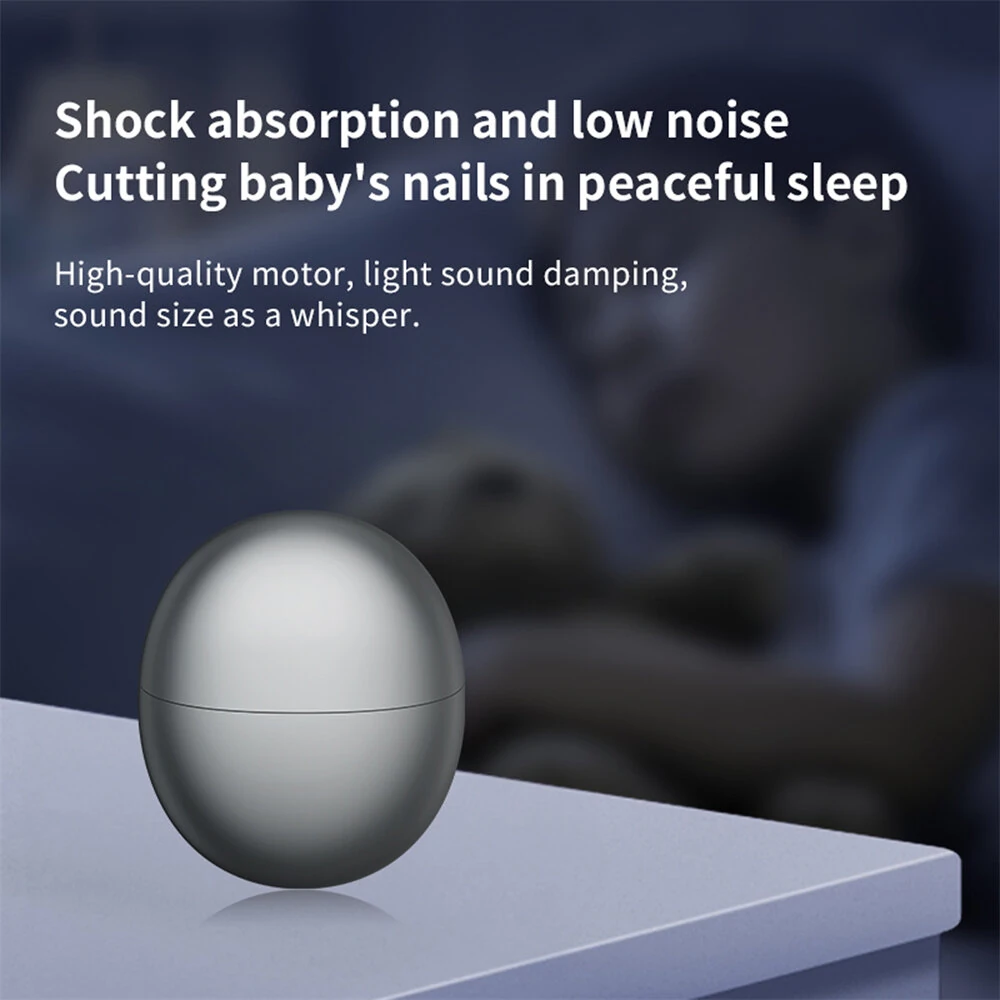 Portable USB Rechargeable Electric Nail Clippers M5 Safe Low Noise Type-C Charging for Home Travel Use