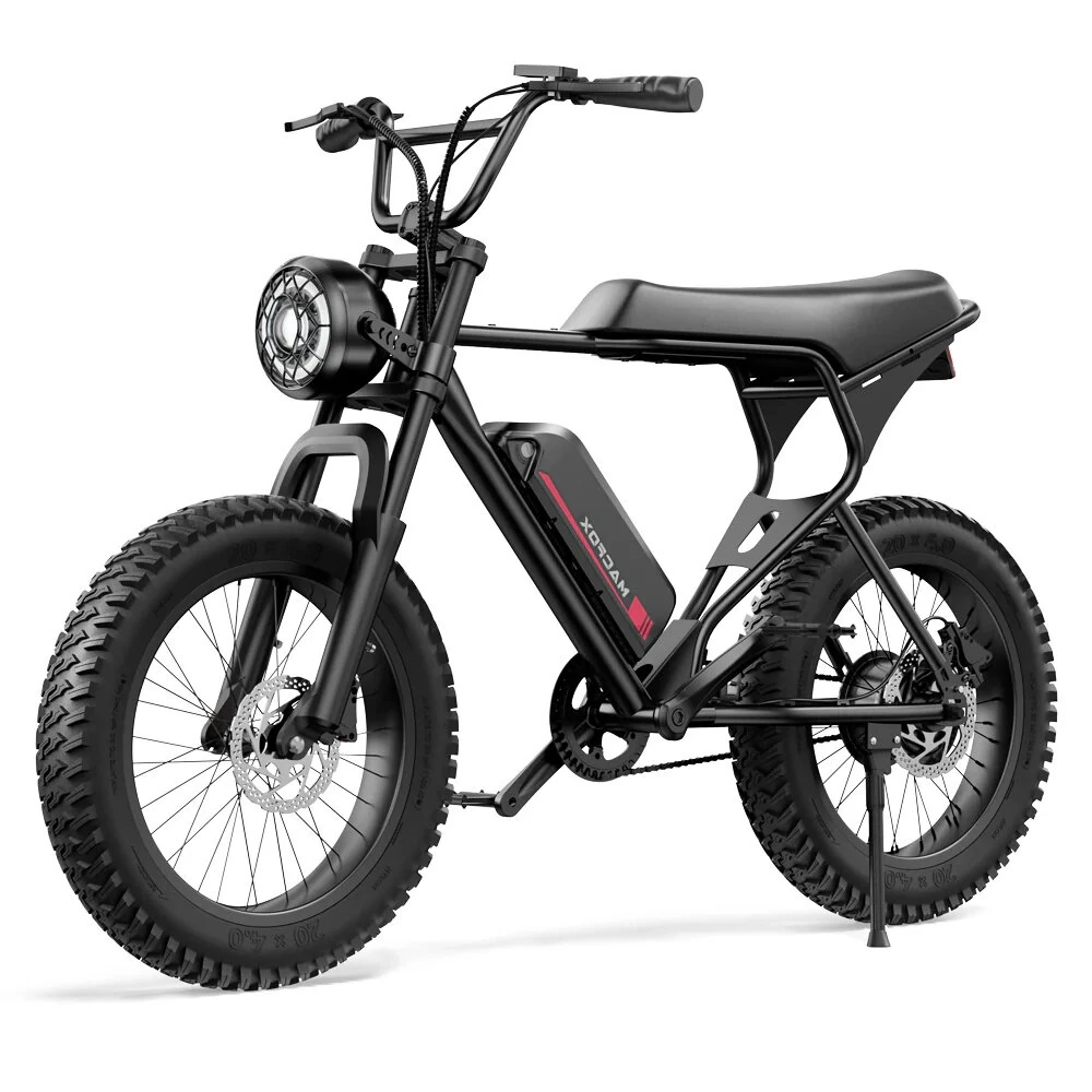 [EU Direct] Macfox X1S Electric Bike 48V 10.4Ah Battery 250W Motor Top Speed 25KM/H 20*4.0inches Tires 61KM Max Mileage 140KG Max Load