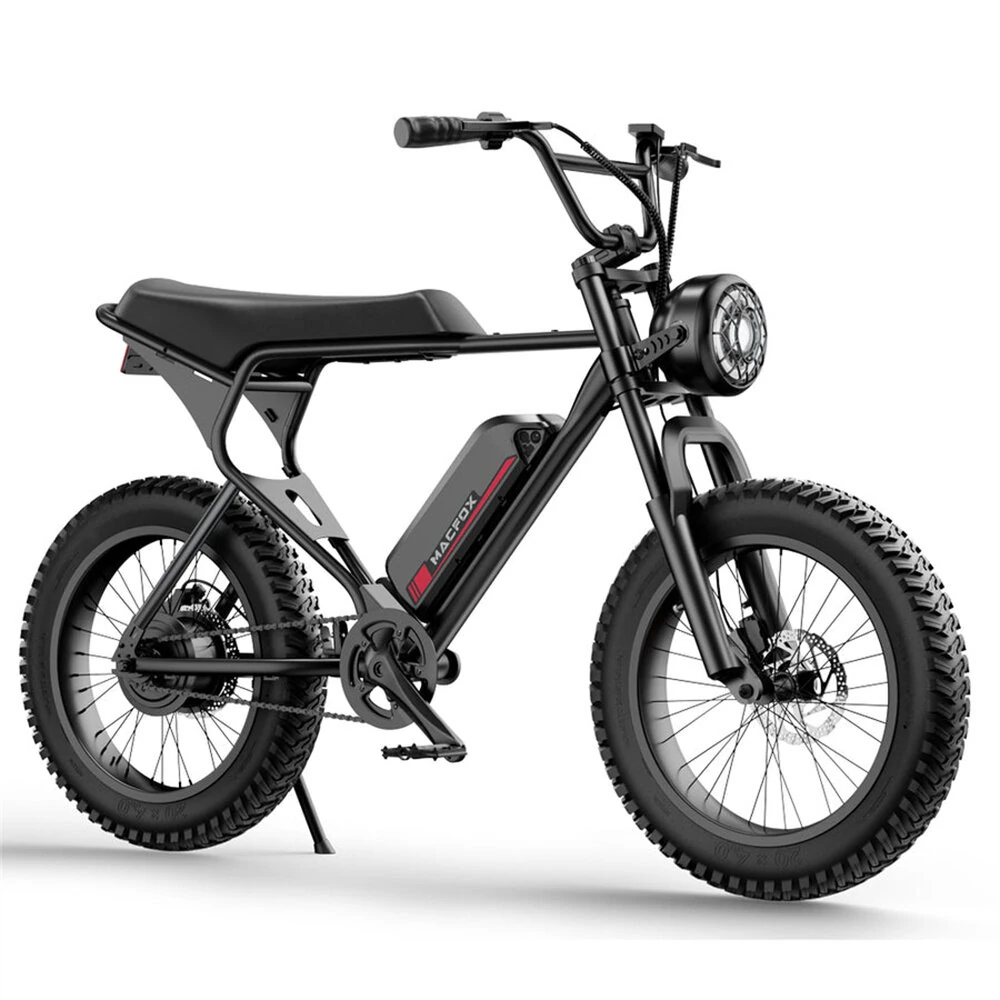 [EU Direct] Macfox X1S Electric Bike 48V 10.4Ah Battery 250W Motor Top Speed 25KM/H 20*4.0inches Tires 61KM Max Mileage 140KG Max Load