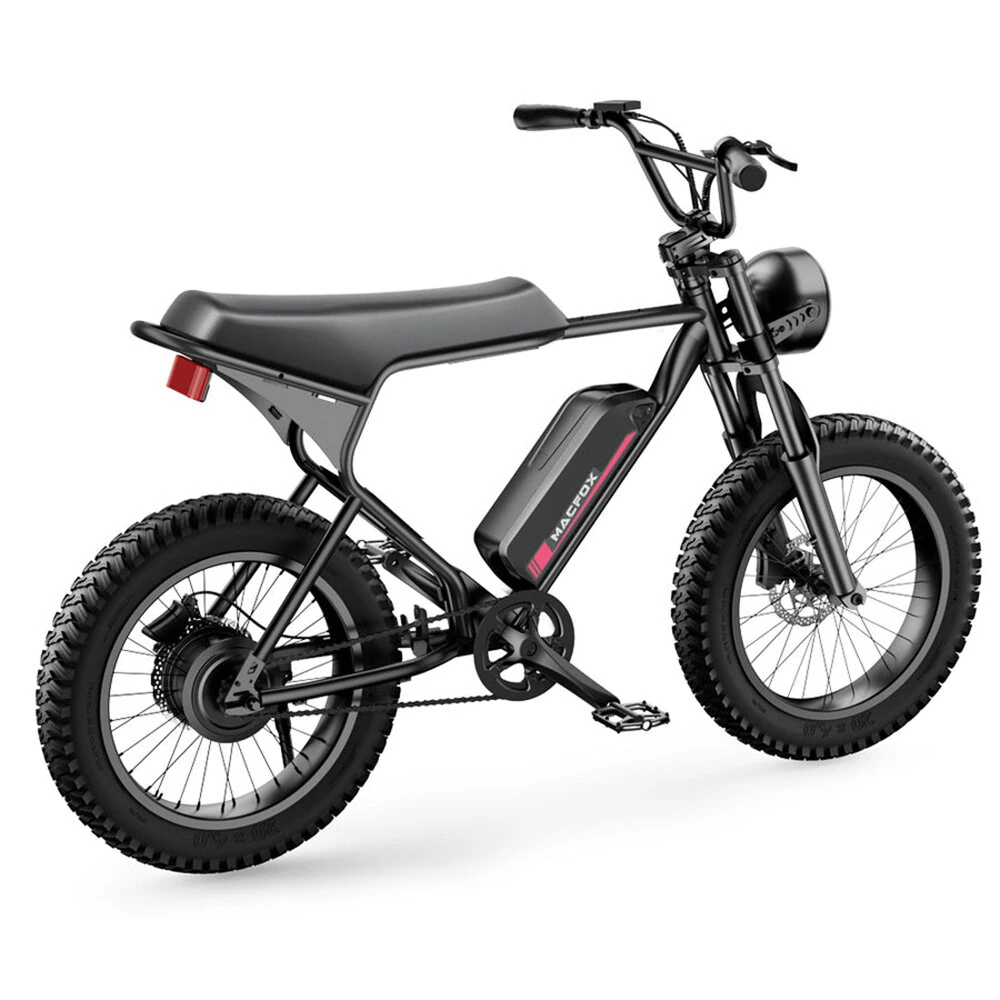 [EU Direct] Macfox X1S Electric Bike 48V 10.4Ah Battery 250W Motor Top Speed 25KM/H 20*4.0inches Tires 61KM Max Mileage 140KG Max Load
