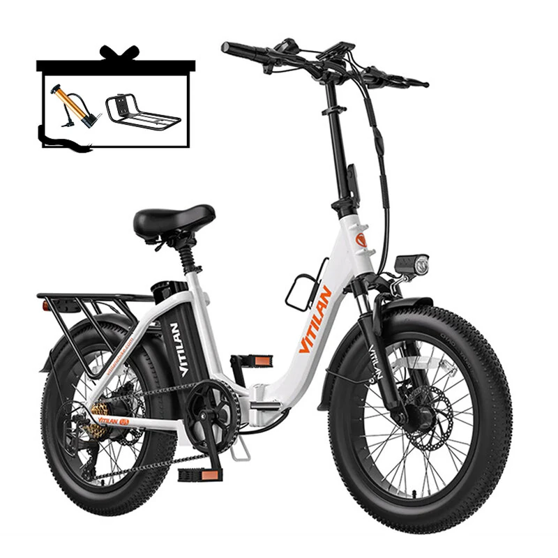 [EU DIRECT] Vitilan U3 Electric Bike 48V 13Ah Battery 750W Motor Recommended Top Speed 25KM/H 20inch Tires 48-70KM Max Mileage 150KG Max Load Folding Electric Bicycle