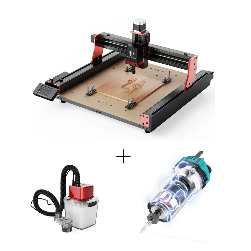 [EU Direct] TWO TREES TTC450 Pro CNC Engraving Machine with CNC Vacuum Monster M1 Vacuum Cleaner Kit + 800W High Power Motor Woodworking Router Trimmer