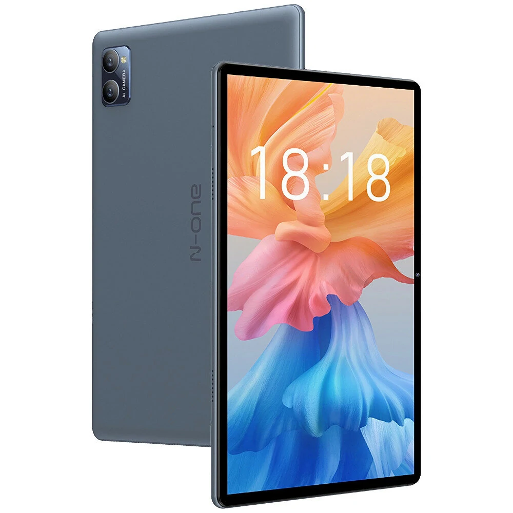 N-ONE Y1 Rockchip RK3562 Quad Core 4GB+4GB RAM 64GB ROM 10.1 Inch Android 14 Tablet With Case Cover And Screen Protector