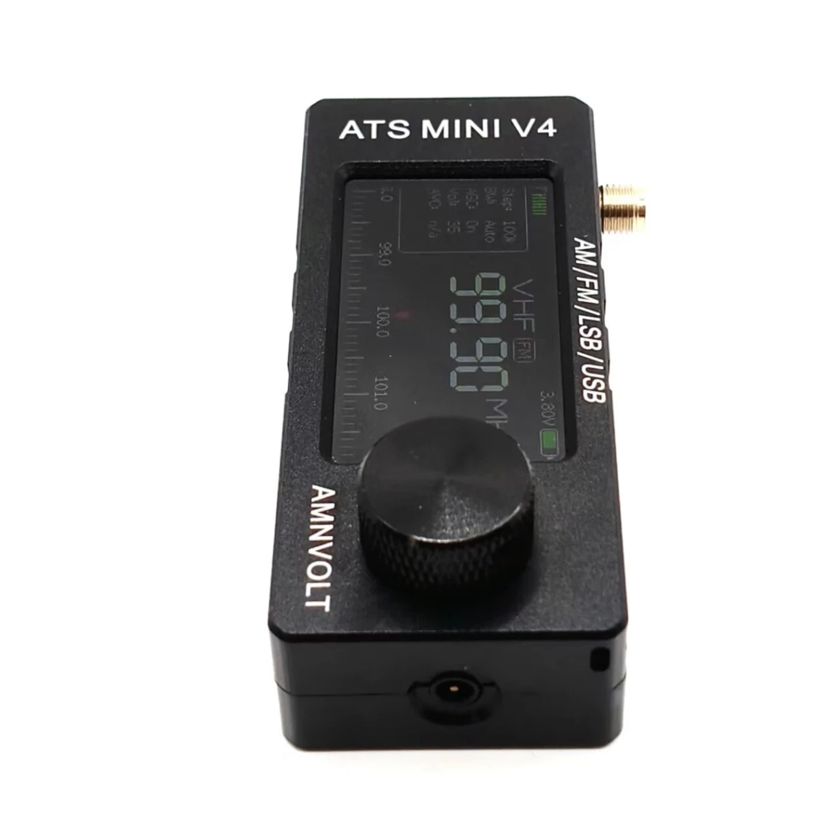 AMNVOLT V3S Upgraded Version V4 ATS Mini SI4732 Radio All Band Receiver CNC Metal DSP AM FM SSB LSB USB Hi-Z Circuit