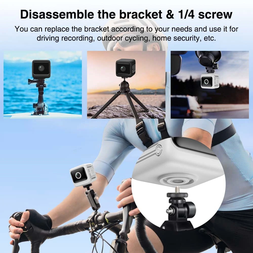 1080p HD Mini Smart Security Camera 130° Wide Angle Infrared Night Vision Wireless WiFi AI Motion Detect 1600mAh Battery Mini Cameras