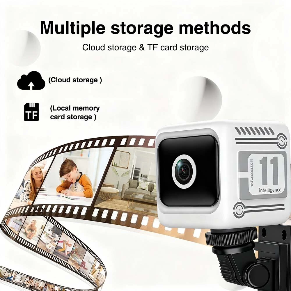 1080p HD Mini Smart Security Camera 130° Wide Angle Infrared Night Vision Wireless WiFi AI Motion Detect 1600mAh Battery Mini Cameras