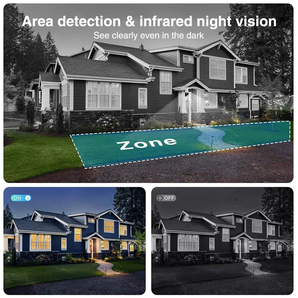 1080p HD Mini Smart Security Camera 130° Wide Angle Infrared Night Vision Wireless WiFi AI Motion Detect 1600mAh Battery Mini Cameras