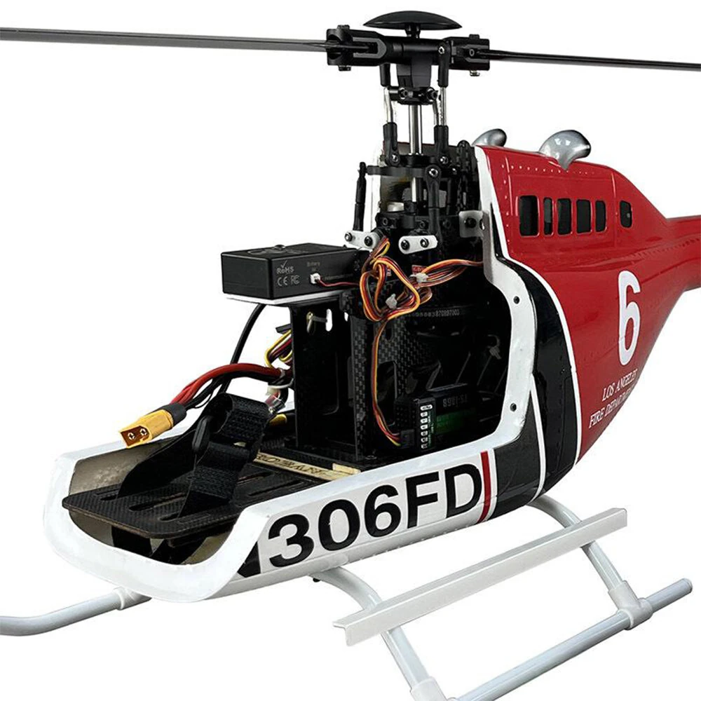 ROBAN Bell-206 470 Class 2.4G 8CH GPS Stabilized Scale Flybarless RC Helicopter RTF With X2 Flight Controller