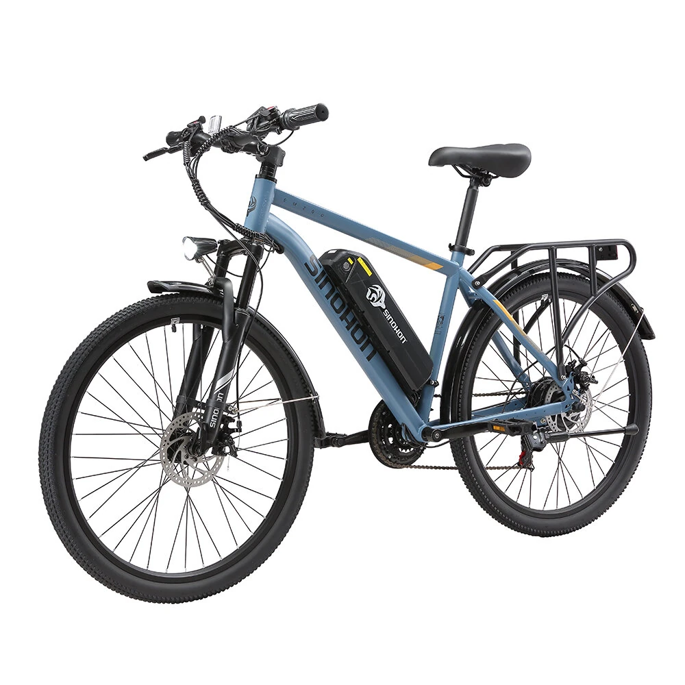 [EU DIRECT] SINOHON EM200 Electric Bike 48V 12.5AH Battery 500W Motor Recommended Top Speed 25KM/H 26 Inch Tire Electric Bicycle 65-85 KM Mileage Range Max Load 150KG DUOTTS C29