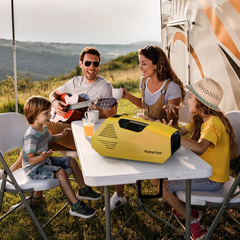 Enjoy Cool 2380BT Car Air Conditioner Small Mobile Mini Portable Air Conditioner for Outdoor Tent Camping Home
